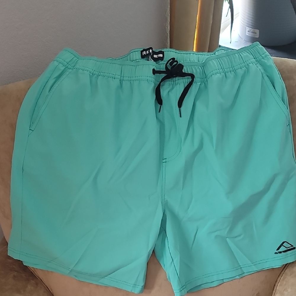 AFTCO Blue Swim Trunks Quick-Dry Elastic Waist